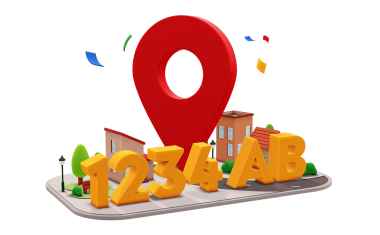 Postcode 1234 AB op de kaart